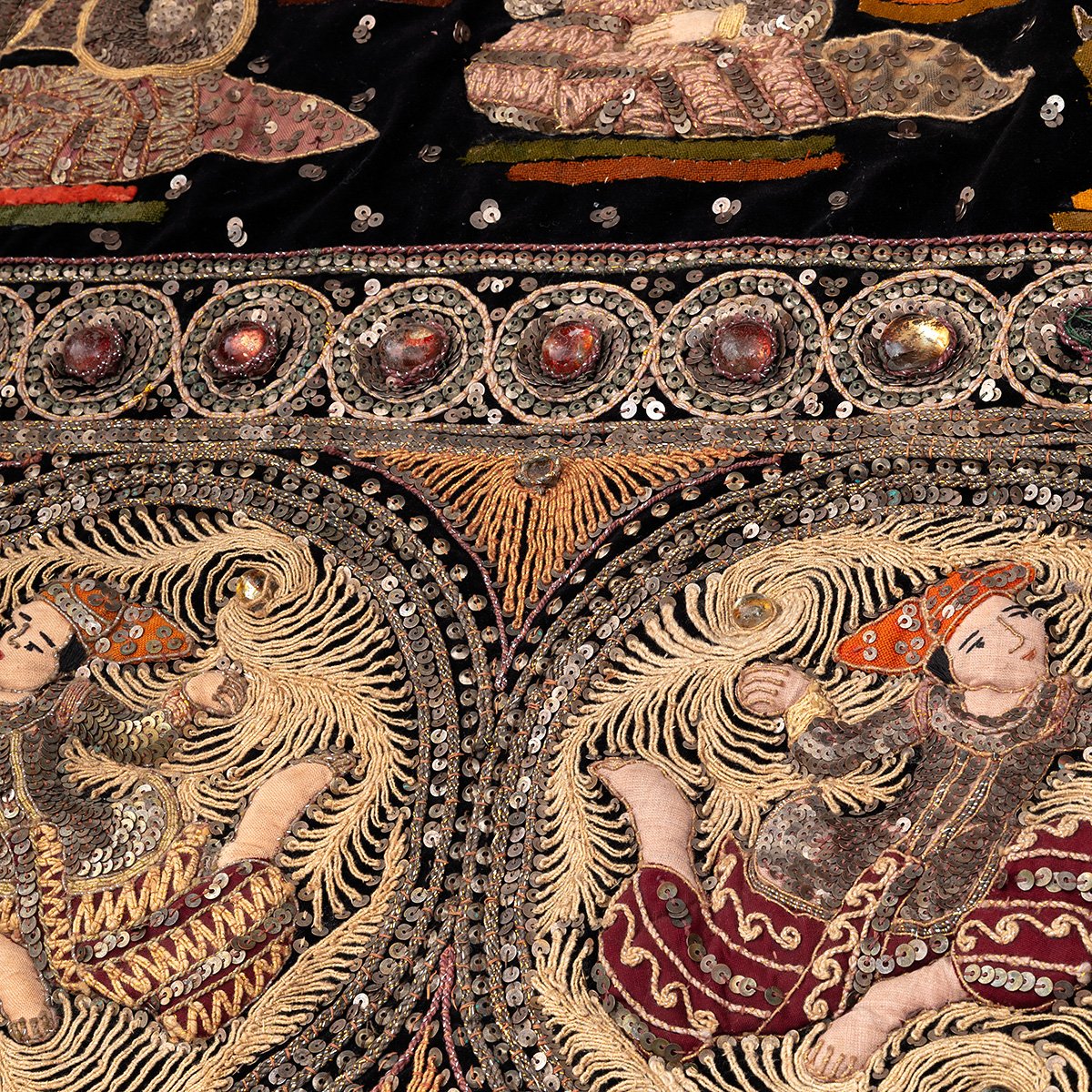 A Large Asian Highly Decorative Wall Hanging