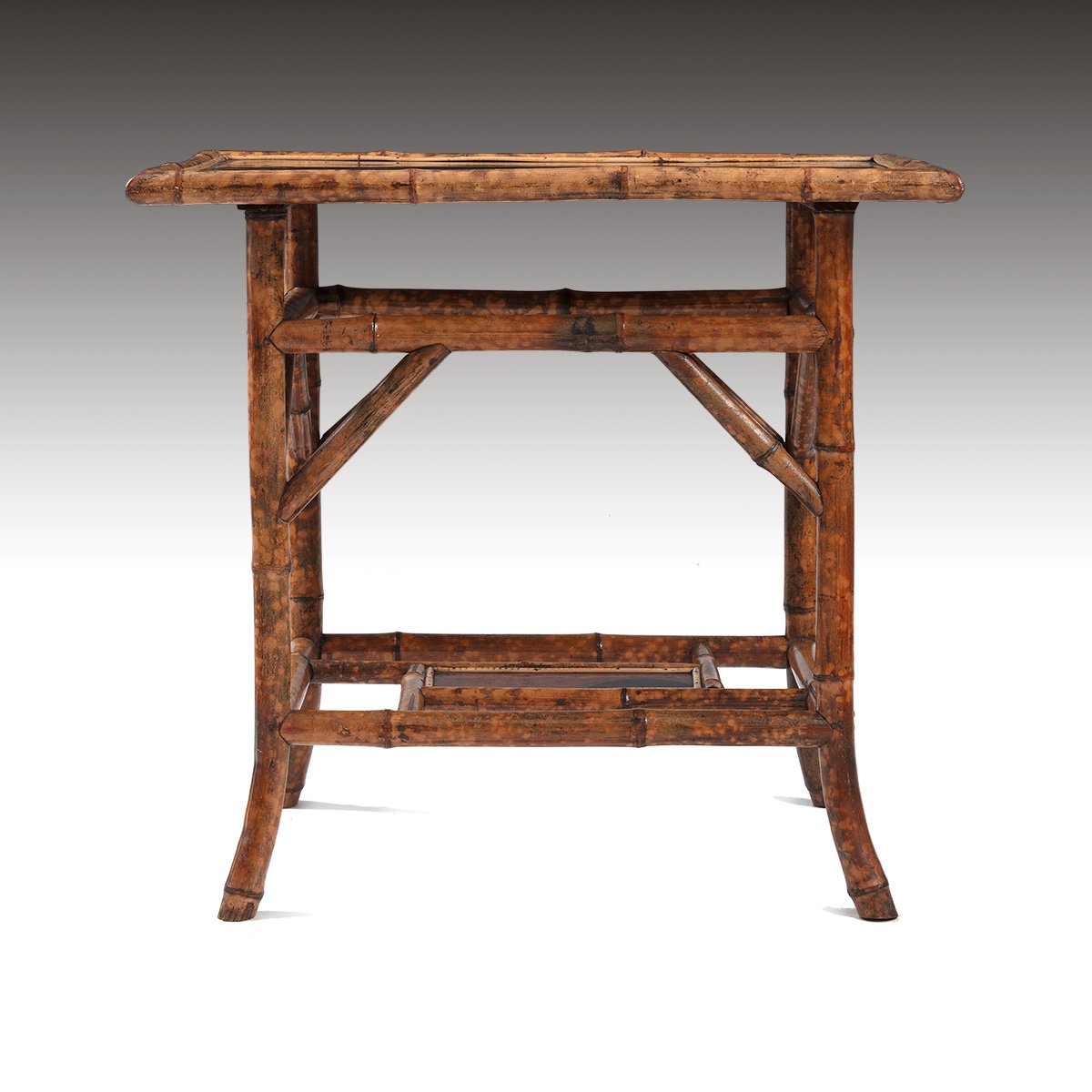 A 19th Century Bamboo and Lacquer Table