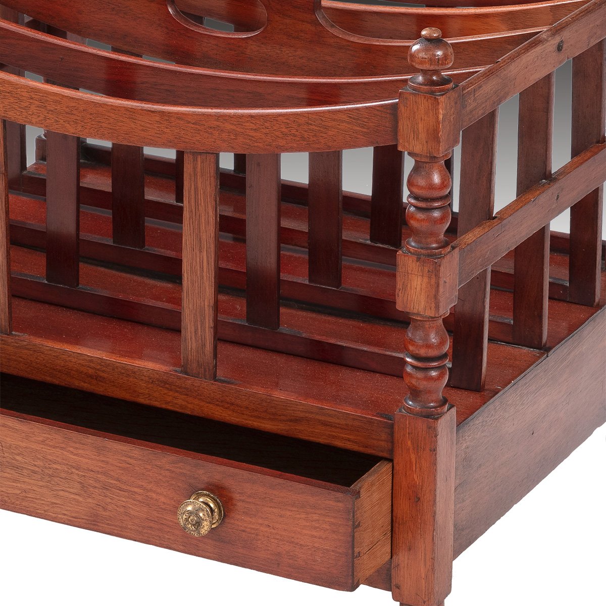 A Regency Period Mahogany Canterbury With Removable Divisions
