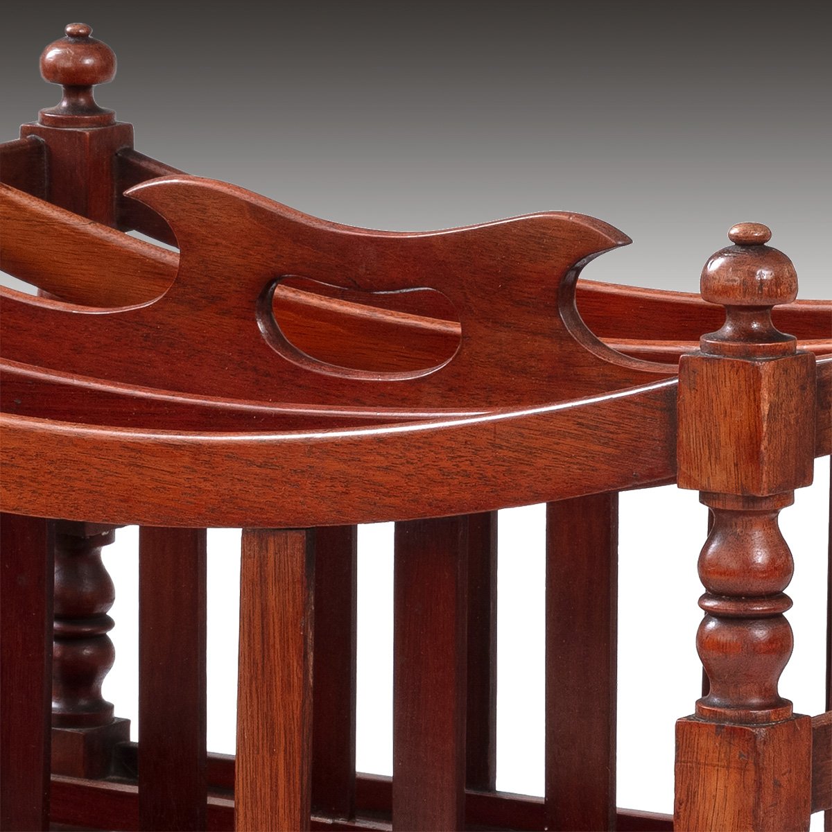 A Regency Period Mahogany Canterbury With Removable Divisions