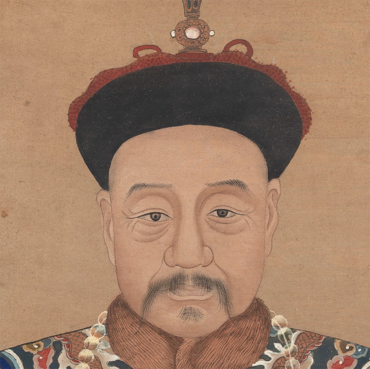 A Pair Of 19th Century Chinese Quing Period Ancestral Portraits
