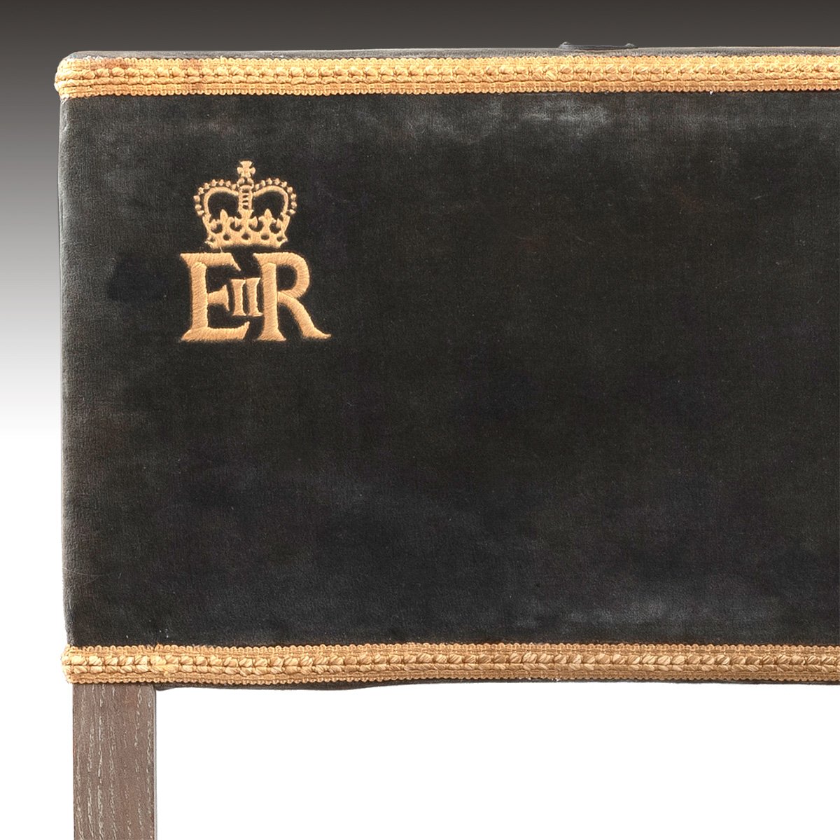 A Rare Queen Elizabeth II Coronation Chair & En-Suite Stool