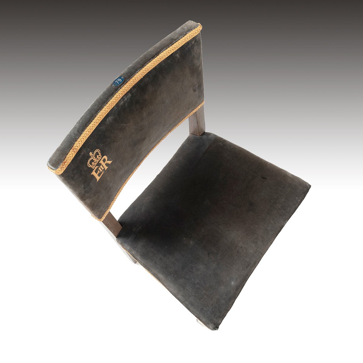 A Rare Queen Elizabeth II Coronation Chair & En-Suite Stool